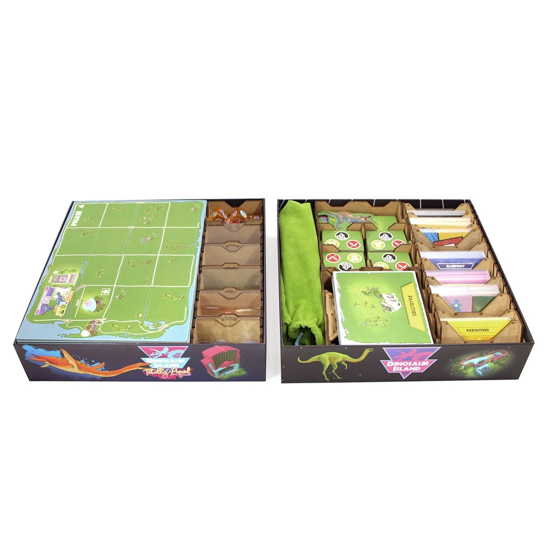 Органайзер для настільної гри Острів Динозаврів (Organizer for boardgame Dinosaur Island), бренду Rozum - 2 - KUBIX 