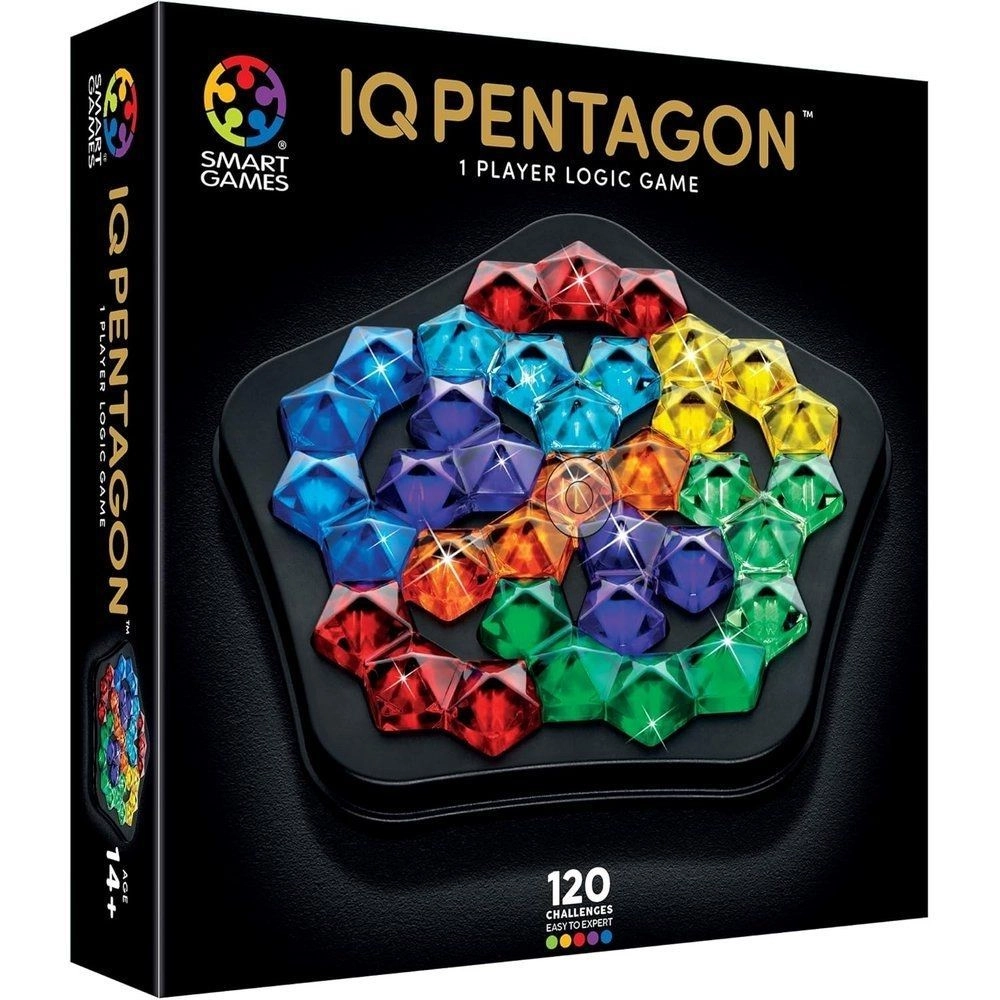 Настольная игра IQ Делюкс. Пятиугольник (IQ Pentagon), бренду Smart Games, для 1-1 гравців, час гри < 30мин. - KUBIX