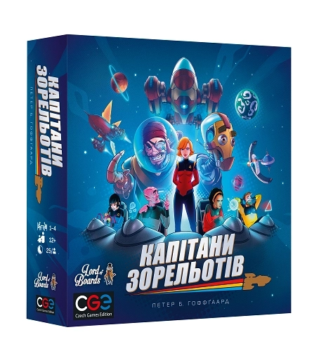 Настольная игра Капитаны Зорелетов (Starship Captains), бренду Lord of Boards, для 1-4 гравців, час гри > 60мин. - KUBIX