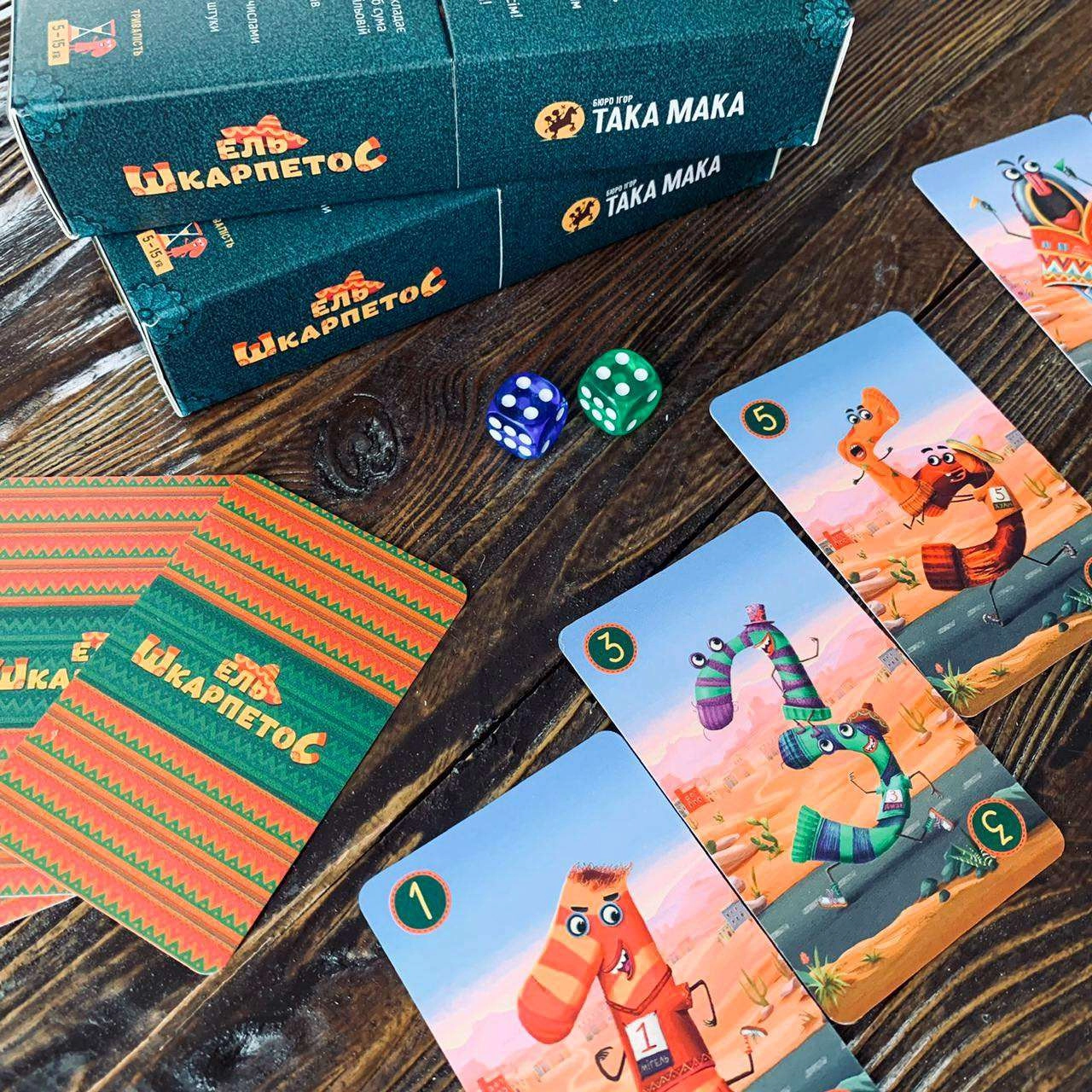 Настольная игра Эль Шкарпетос, бренду Така Мака, для 2-6 гравців, час гри < 30мин. - 7 - KUBIX 