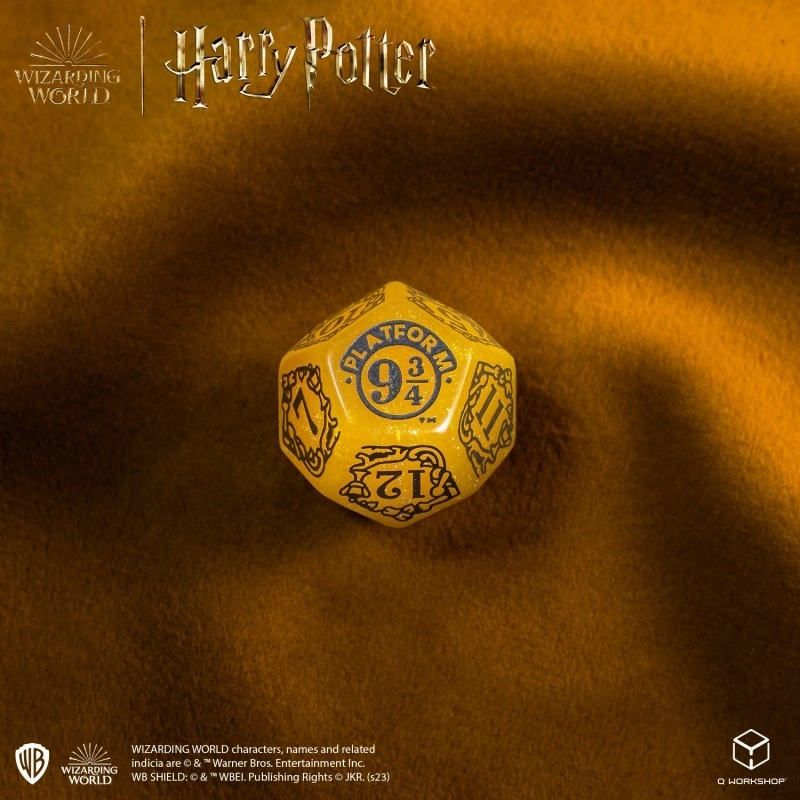 Набор кубиков Harry Potter. Hufflepuff Modern Dice Set - Yellow - 5 - KUBIX 