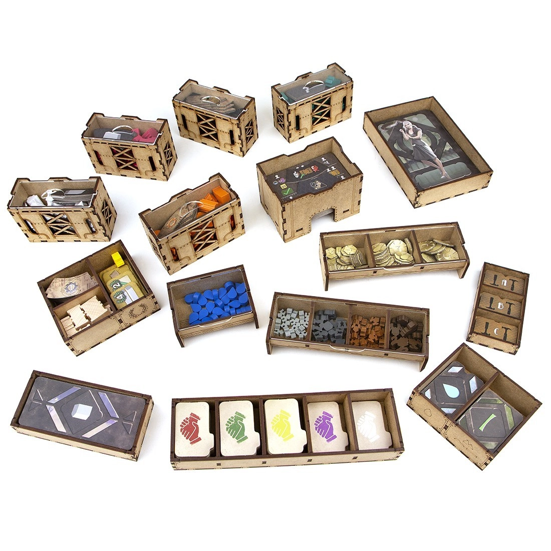 Органайзер для настольной игры Гребля (Organizer for boardgame Barrage), бренду Tower Rex - 4 - KUBIX 