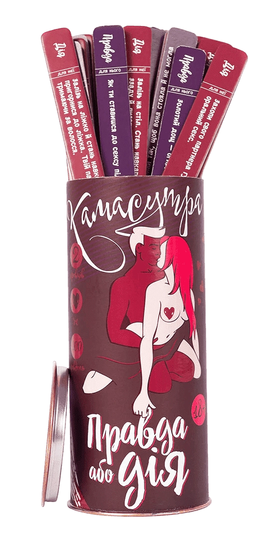 Настільна гра Правда або Дія: Камасутра (Truth or Deed: The Kamasutra), бренду Fun Games Shop, для 2-2 гравців, час гри < 30хв. - KUBIX