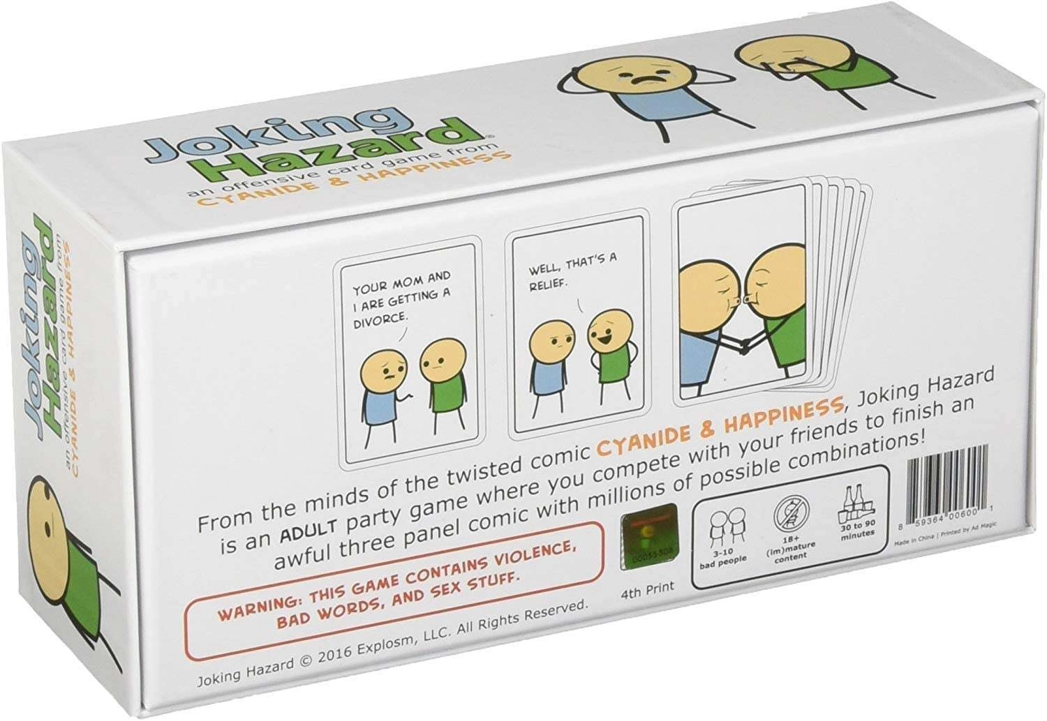 Настільна гра Цинічні історії (Joking Hazard), бренду Ігромаг, для 3-10 гравців, час гри < 30хв. - 2 - KUBIX 