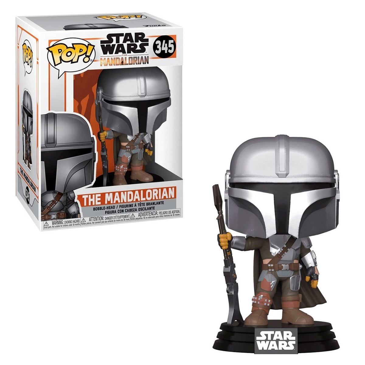 Ігрова фігурка FUNKO POP! МАНДАЛОРЕЦЬ (The Mandalorian) (фінал) Star Wars #345, бренду Funko - 2 - KUBIX 