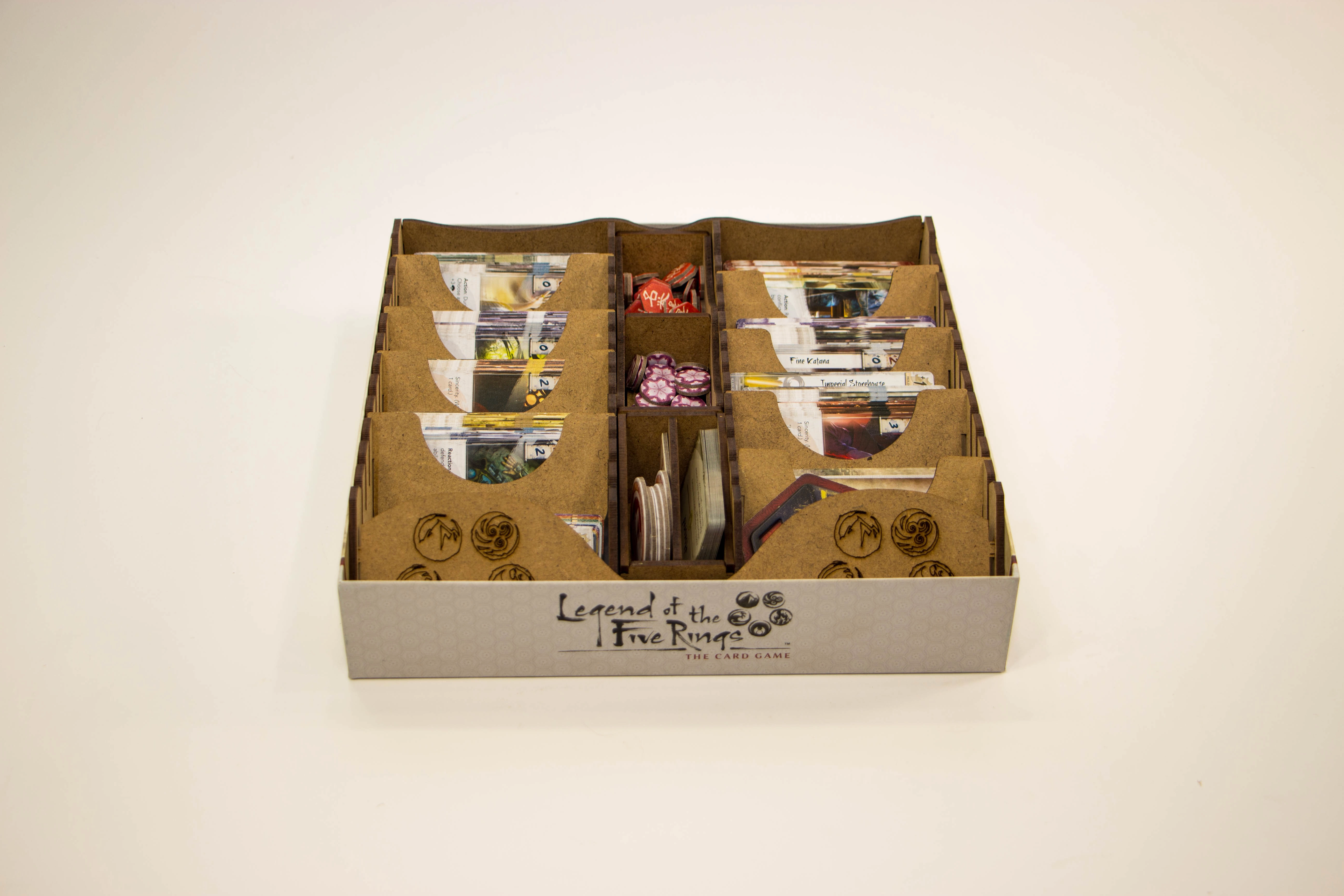 Органайзер для настольной игры Легенда Пяти Колец: Карточная игра (Organizer for boardgame Legend of the Five Rings: The Card Game), бренду Tower Rex - 2 - KUBIX 