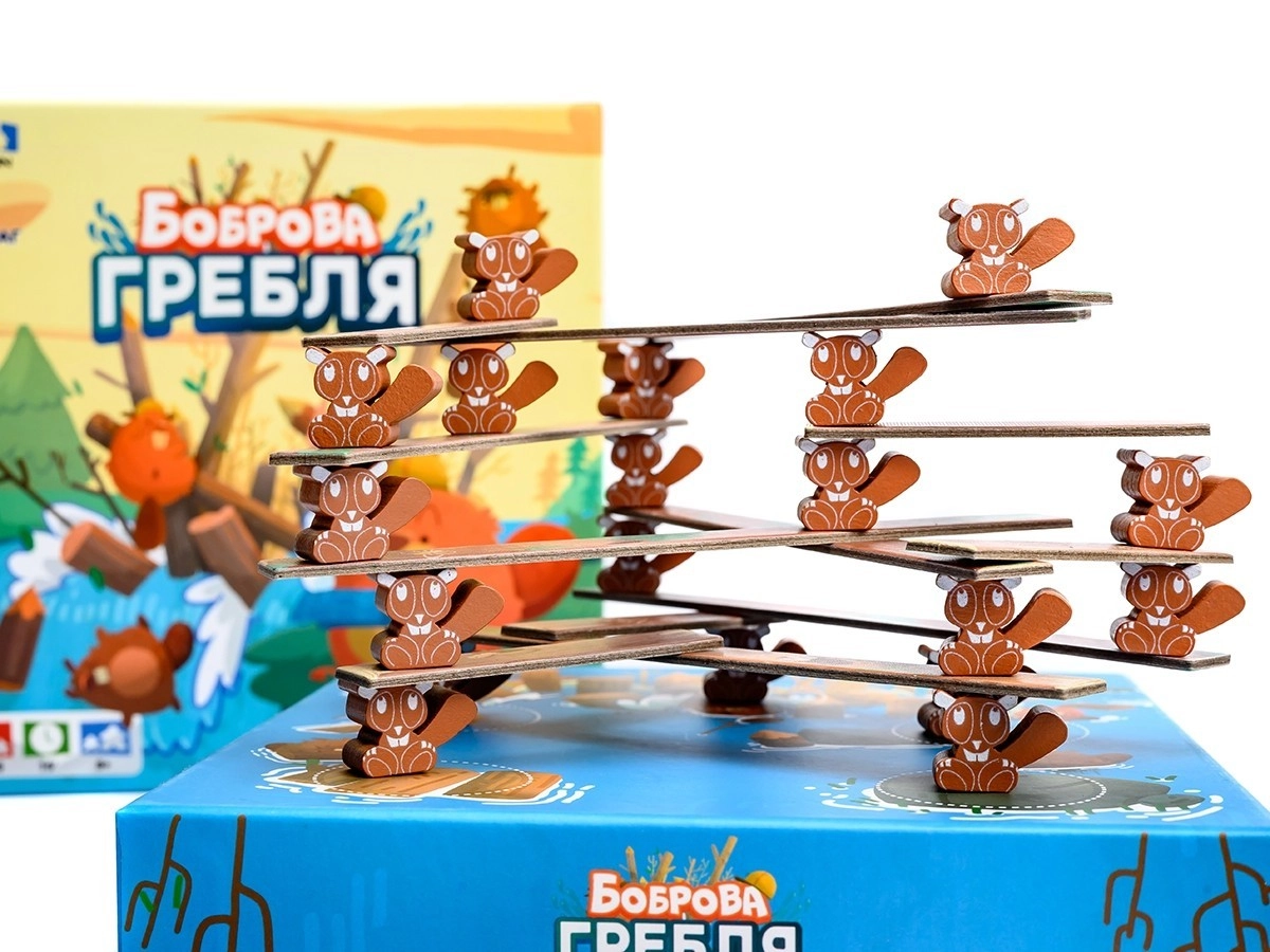 Настольная игра Бобровая плотина (Beaver Creek), бренду Игромаг, для 1-5 гравців, час гри < 30мин. - 7 - KUBIX 