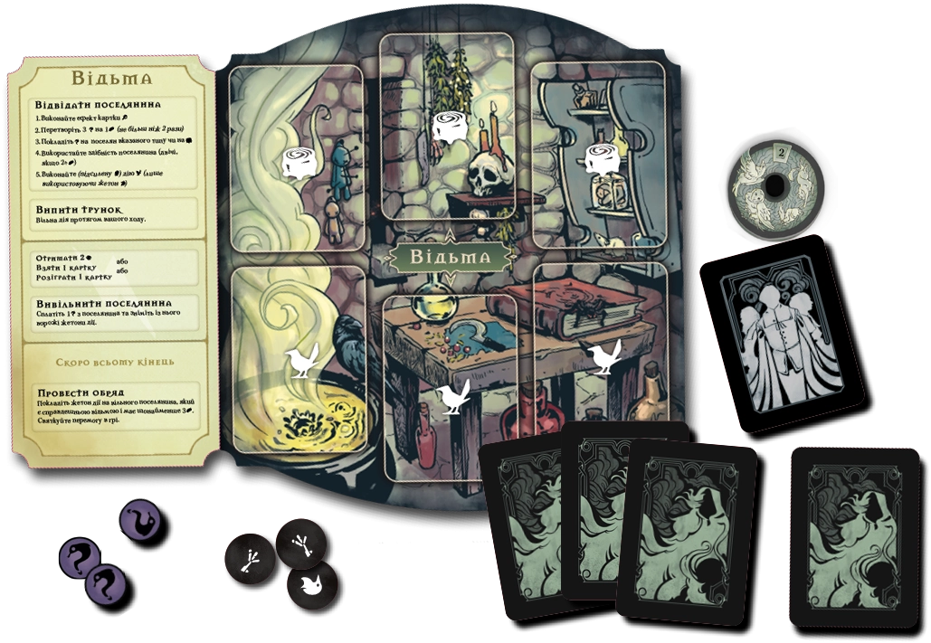 Настольная игра Поганин: Судьба Роанока (Pagan: Fate of Roanoke), бренду Games 7Days, для 2-2 гравців, час гри < 30мин. - 5 - KUBIX 