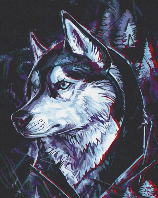 Картина по номерам Друг Хаскі (40х50 см), бренду Art Craft - KUBIX