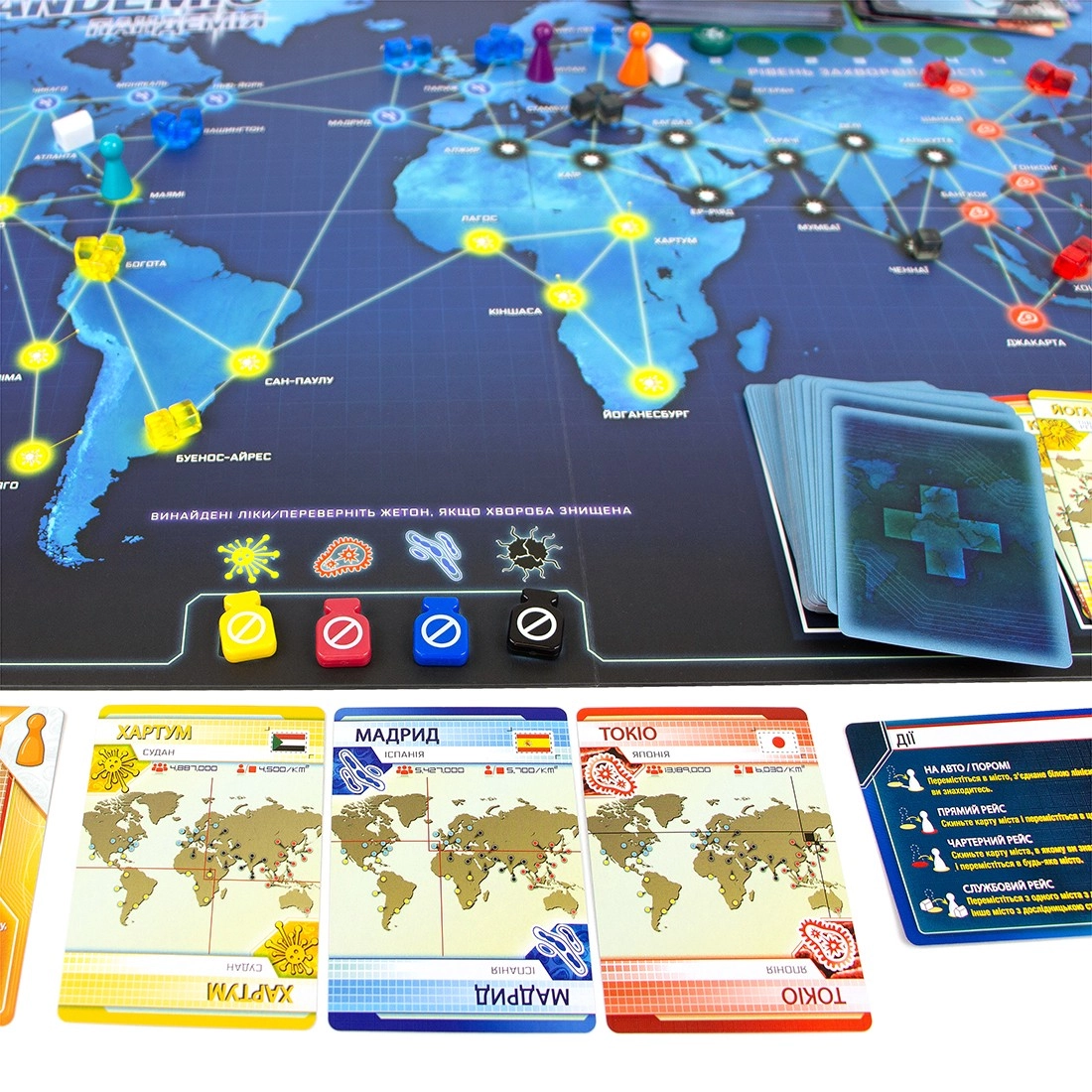 Настольная игра Пандемия (Pandemic), бренду Игромаг, для 2-4 гравців, час гри < 60мин. - 15 - KUBIX 