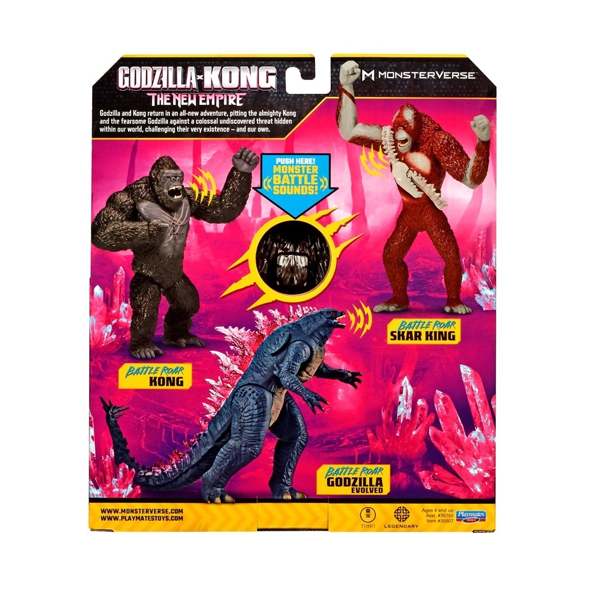 Фигурка GODZILLA X KONG – КОНГ ГОТОВ К БОЮ (18 см, звук), бренду MonsterVerse - 5 - KUBIX 
