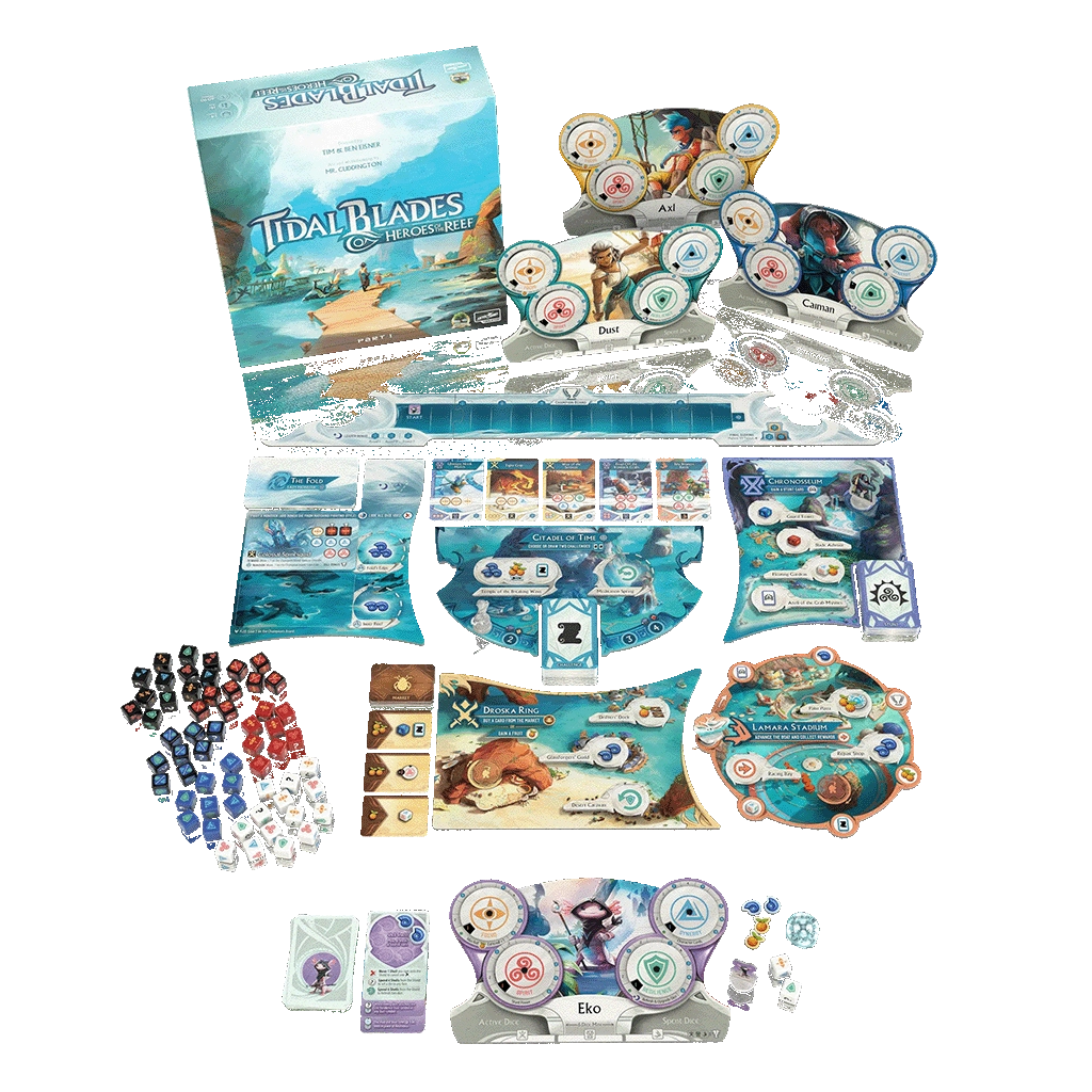 Настільна гра Tidal Blades Heroes of the Reef (Припливні леза Герої Рифа) (EN), для 1-4 гравців, час гри > 60хв. - 2 - KUBIX 
