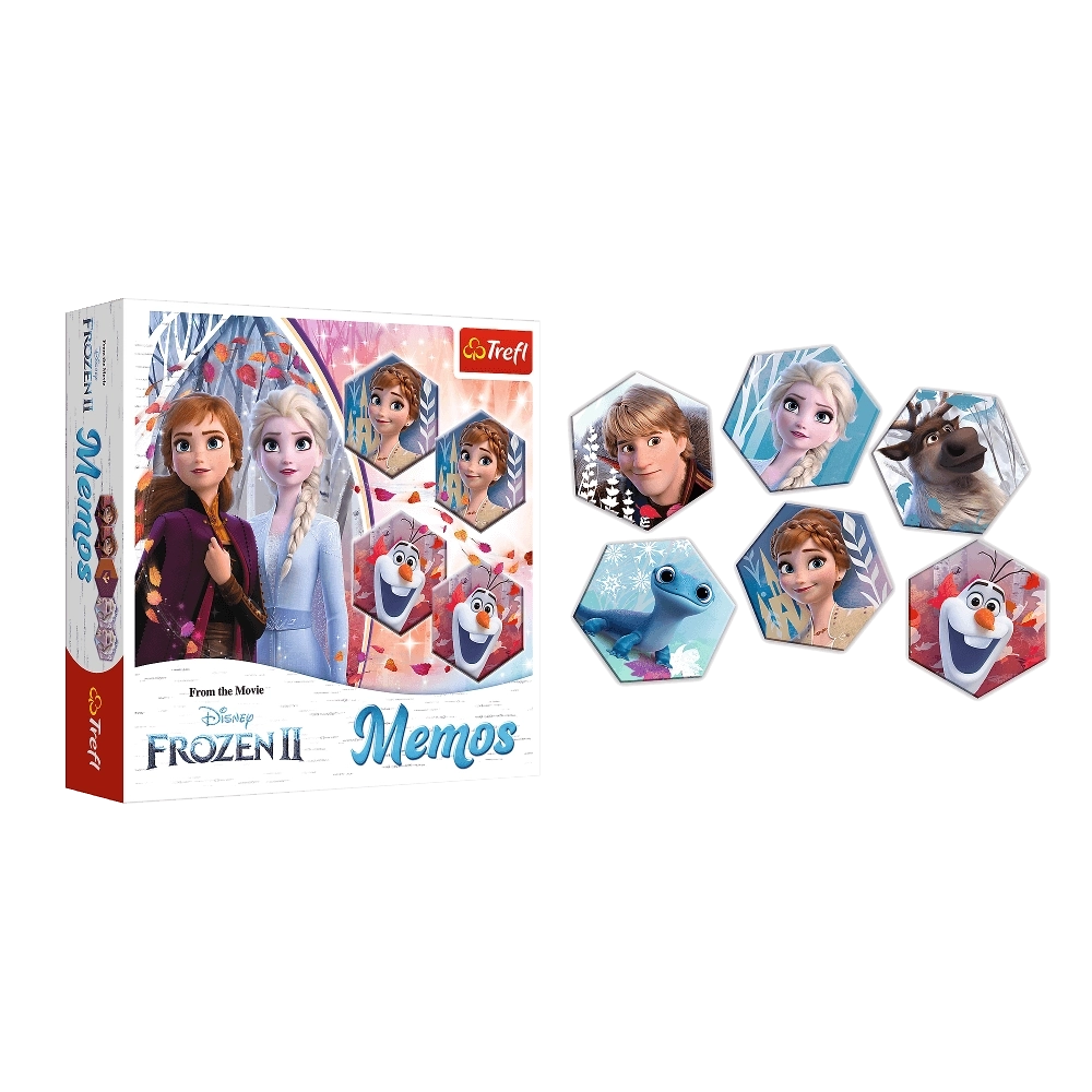 Настольная игра Холодное сердце 2: Мемос (Frozen 2 Disney: Memos), бренду Trefl, для 1-4 гравців, час гри < 30мин. - 2 - KUBIX 