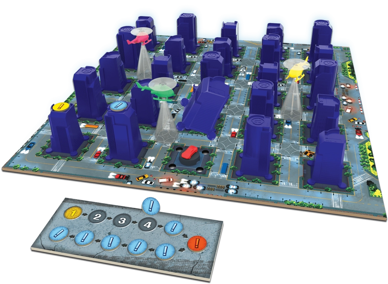 Настільна гра Погоня: поліція проти викрадача (City chase), бренду Games 7Days, для 2-4 гравців, час гри < 30хв. - 2 - KUBIX 