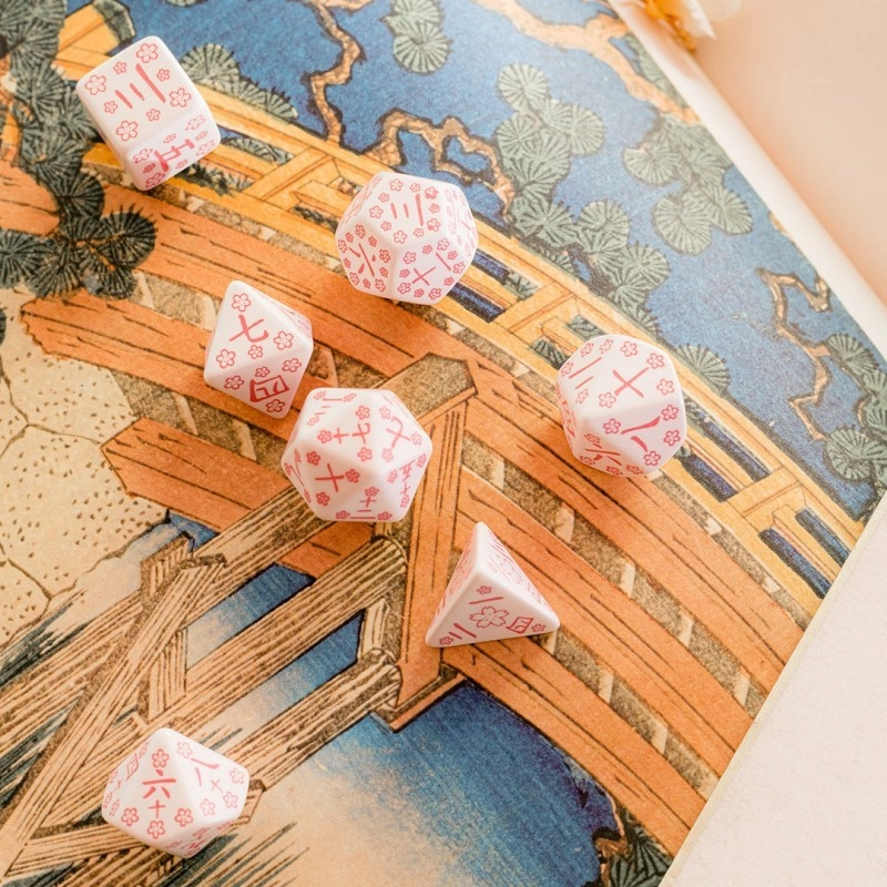 Набір кубиків Japanese Dice Set: Cherry Blossoms Petals - KUBIX