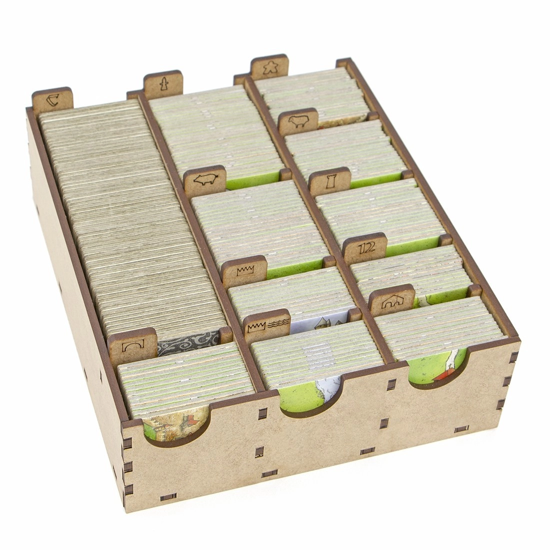 Органайзер для настольной игры Каркассон (Organizer for boardgame Carcassonne), бренду Tower Rex - 4 - KUBIX 