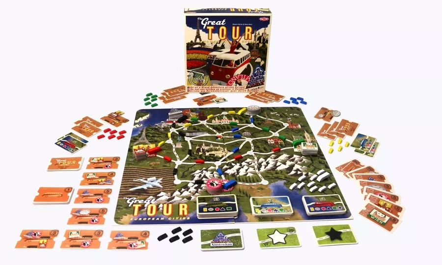 Настольная игра Чудесное путешествие (The Great Tour: European Cities), бренду Tactic, для 3-6 гравців, час гри < 30мин. - 4 - KUBIX 