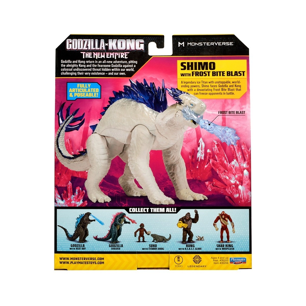 Фігурка GODZILLA X KONG – ШІМО З КРИЖАНИМ ДИХАННЯМ (15 cm), бренду MonsterVerse - 5 - KUBIX 