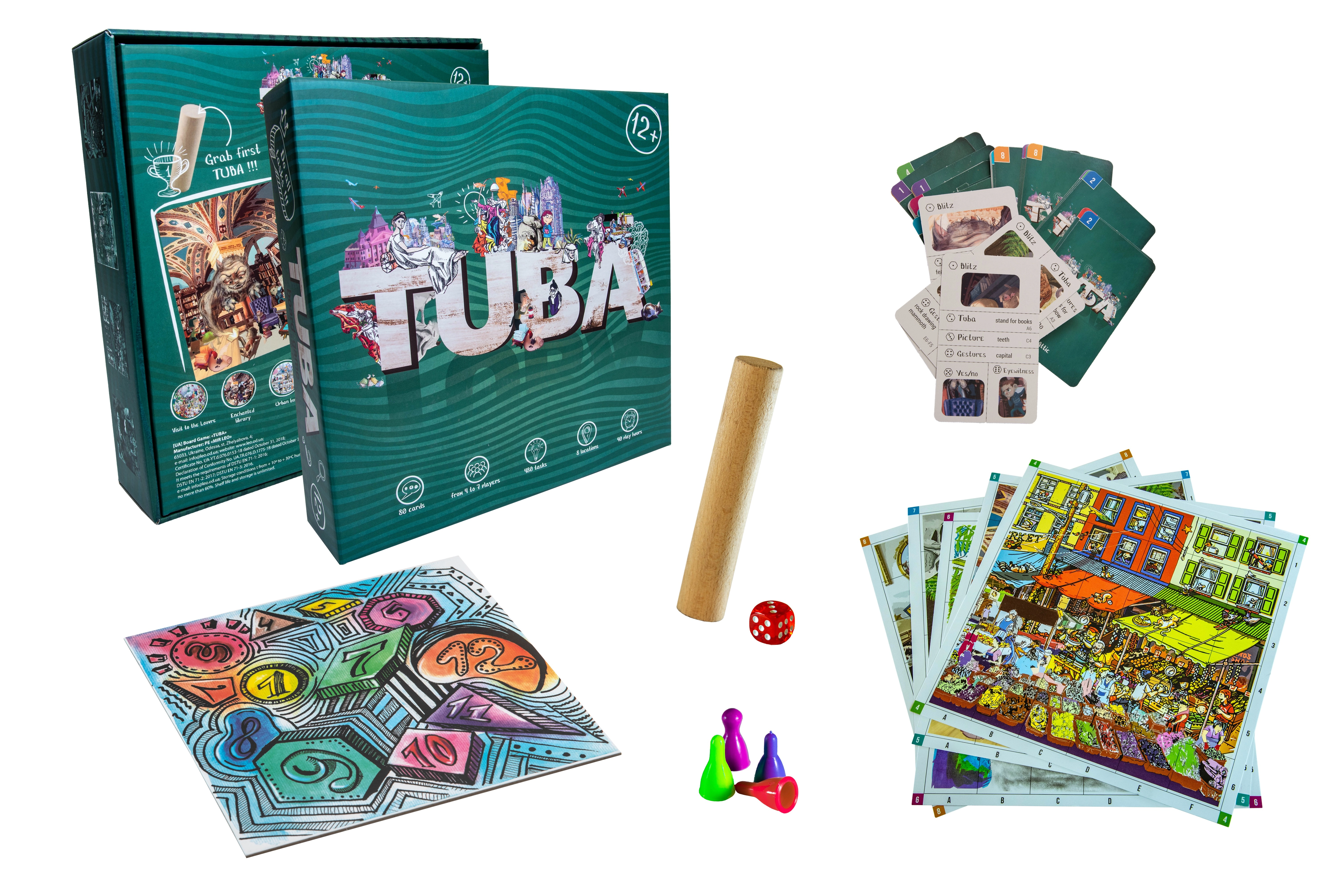Настільна гра ТУБА (TUBA) (EN), бренду Strateg, для 4-7 гравців, час гри > 60хв. - 3 - KUBIX 