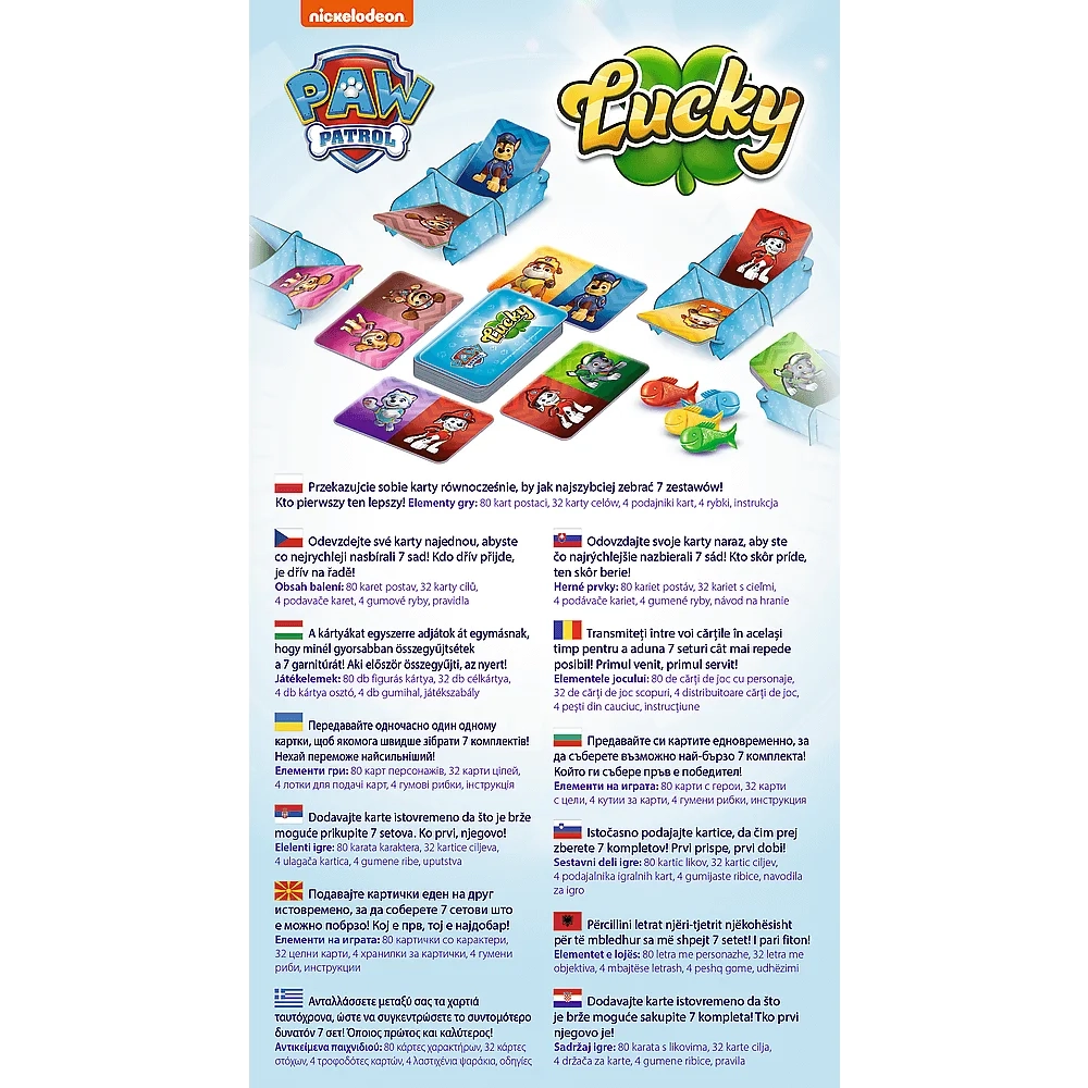 Настольная игра Счастливчик: Веселая команда (Lucky Paw Patrol), бренду Trefl, для 2-4 гравців, час гри < 30мин. - 3 - KUBIX 