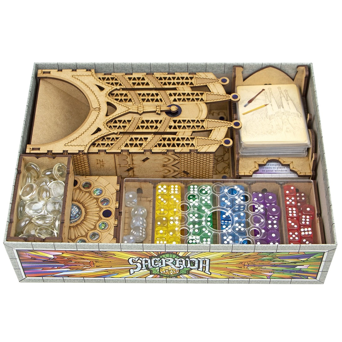 Органайзер для настільної гри Саграда (Organizer for boardgame Sagrada), бренду Tower Rex - KUBIX