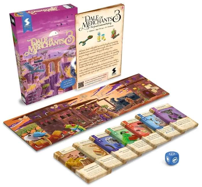 Настольная игра Долина Крамарей 3: Великая континентальная железная дорога (Dale of Merchants Great Continental Railway), бренду Games 7Days, для 2-4 гравців, час гри < 30мин. - 2 - KUBIX 