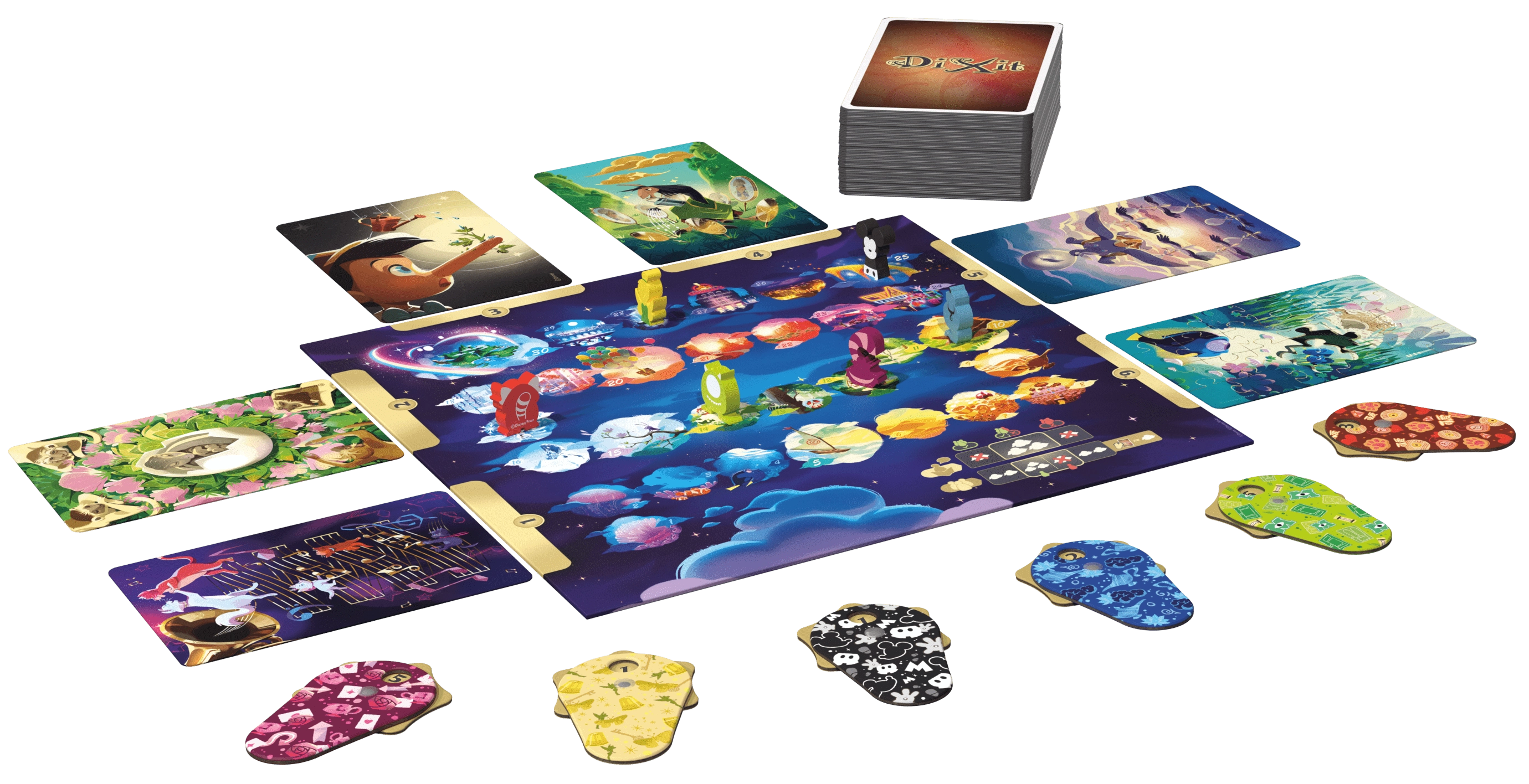 Настільна гра Діксіт. Дісней (Dixit. Disney) (FR) , бренду Libellud, для 3-6 гравців, час гри < 30хв. - 7 - KUBIX 