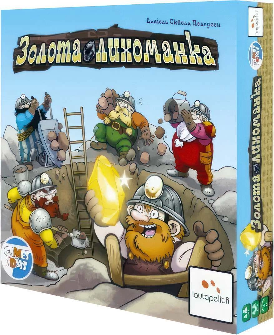 Настільна гра Золота лихоманка (Gold Fever), бренду Games 7Days, для 2-5 гравців, час гри < 30хв. - KUBIX