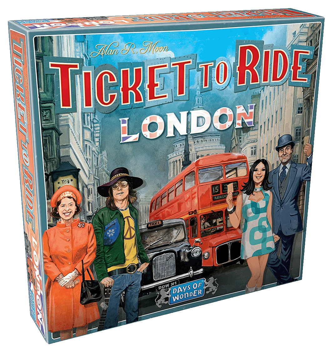 Настільна гра Ticket to Ride: London (Квиток на потяг. Лондон) (EN), бренду Days of Wonder, для 2-4 гравців, час гри < 30хв. - KUBIX