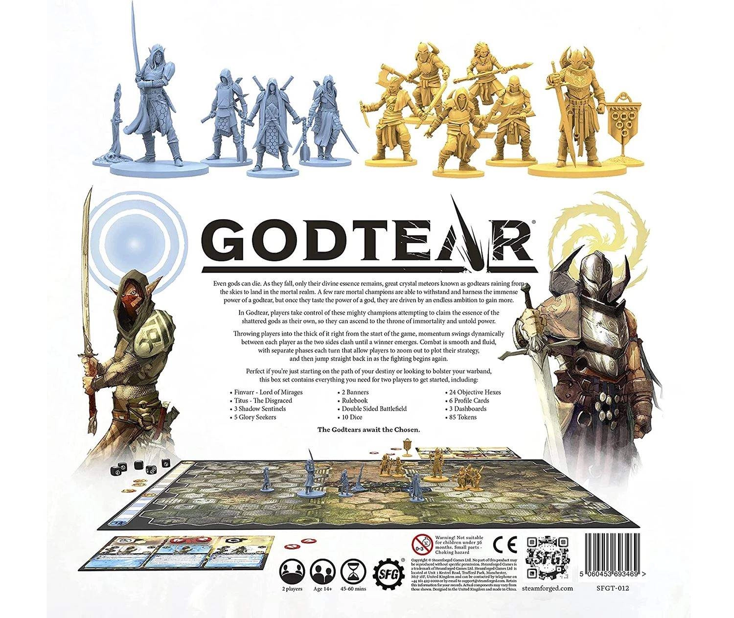 Настільна гра Godtear: The Borderlands Тітус/Фінварр (Godtear: The Borderlands Starter Set Titus/Finvarr) (EN), бренду Steamforged Games Ltd., для 2-2 гравців, час гри < 60хв. - 2 - KUBIX 