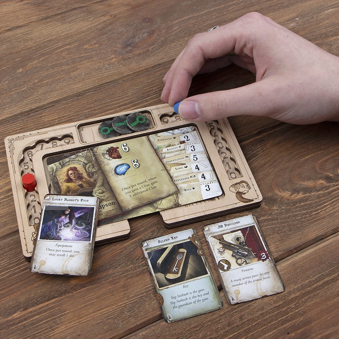 Игроорганайзер Планшеты игроков для игры Mansions of Madness (Mansions of Madness Playerboards igronizer), бренду Tower Rex - 7 - KUBIX 