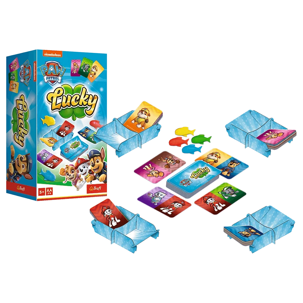 Настольная игра Счастливчик: Веселая команда (Lucky Paw Patrol), бренду Trefl, для 2-4 гравців, час гри < 30мин. - 4 - KUBIX 