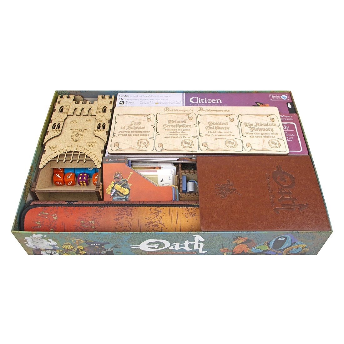 Органайзер для настольной игры Oath: Chronicles of Empire and Exile + Башня для Кубиков, бренду Tower Rex - 2 - KUBIX 