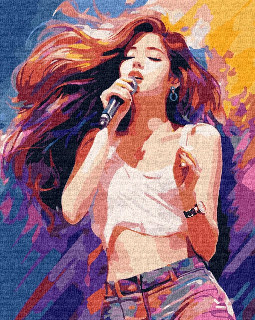 Картина по номерам K-pop Мелодичный голос (40х50 см), бренду Идейка - KUBIX