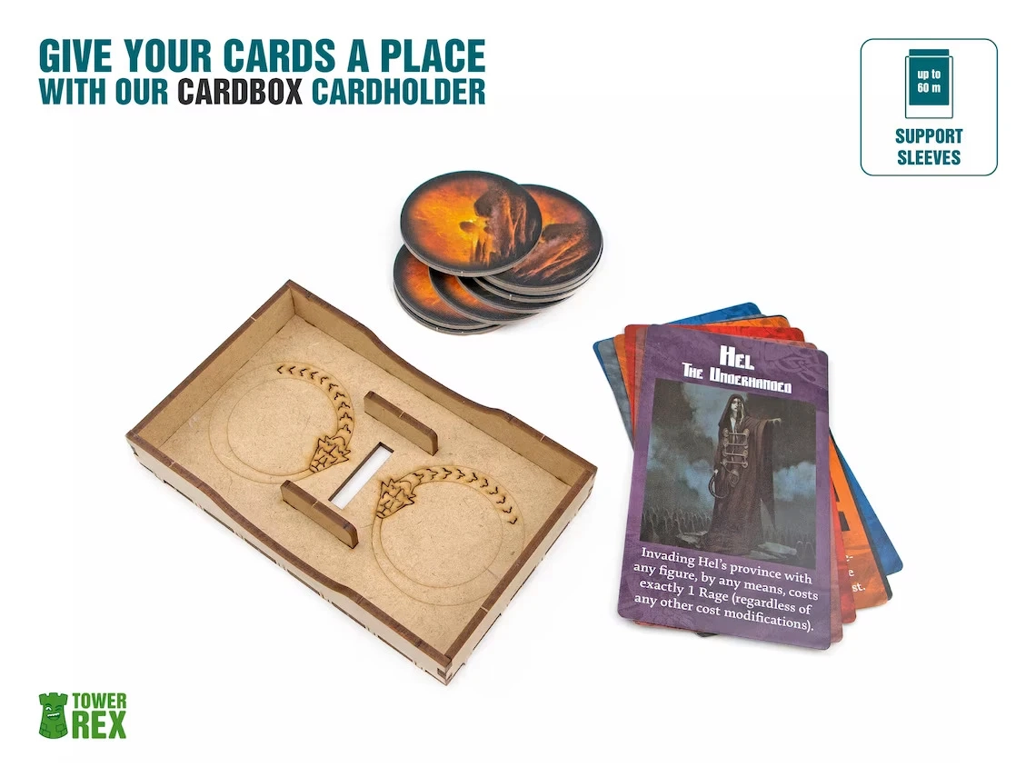 Органайзер для настольной игры Кровь и Ярость (Organizer for boardgame Blood Rage), бренду Tower Rex - 5 - KUBIX 