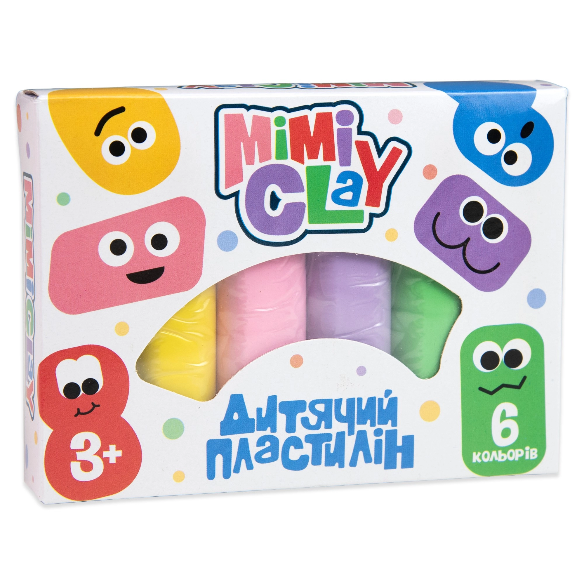 Набор для лепки Мими глина (Mimi clay) 6 цветов, бренду Strateg - KUBIX