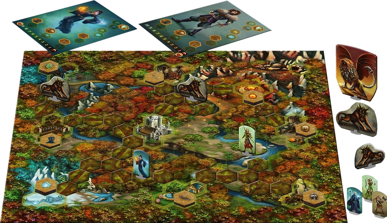 Настольная игра Лес: легенда о Мантинкоре (Forest: The Legend of Manticore), бренду Bombat Game, для 1-4 гравців, час гри < 30мин. - 3 - KUBIX 