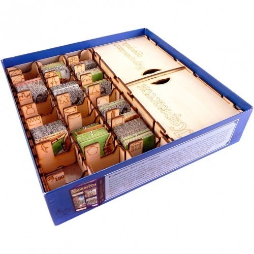  Органайзер для настільної гри Каркассон: Королівський Подарунок (Organizer for boardgame Carcassonne Big Box), бренду Tower Rex - KUBIX