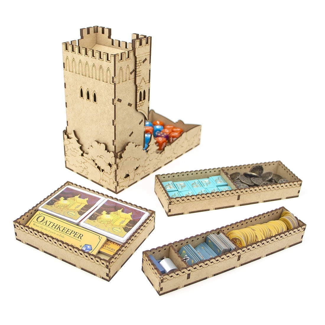 Органайзер для настольной игры Oath: Chronicles of Empire and Exile + Башня для Кубиков, бренду Tower Rex - 6 - KUBIX 