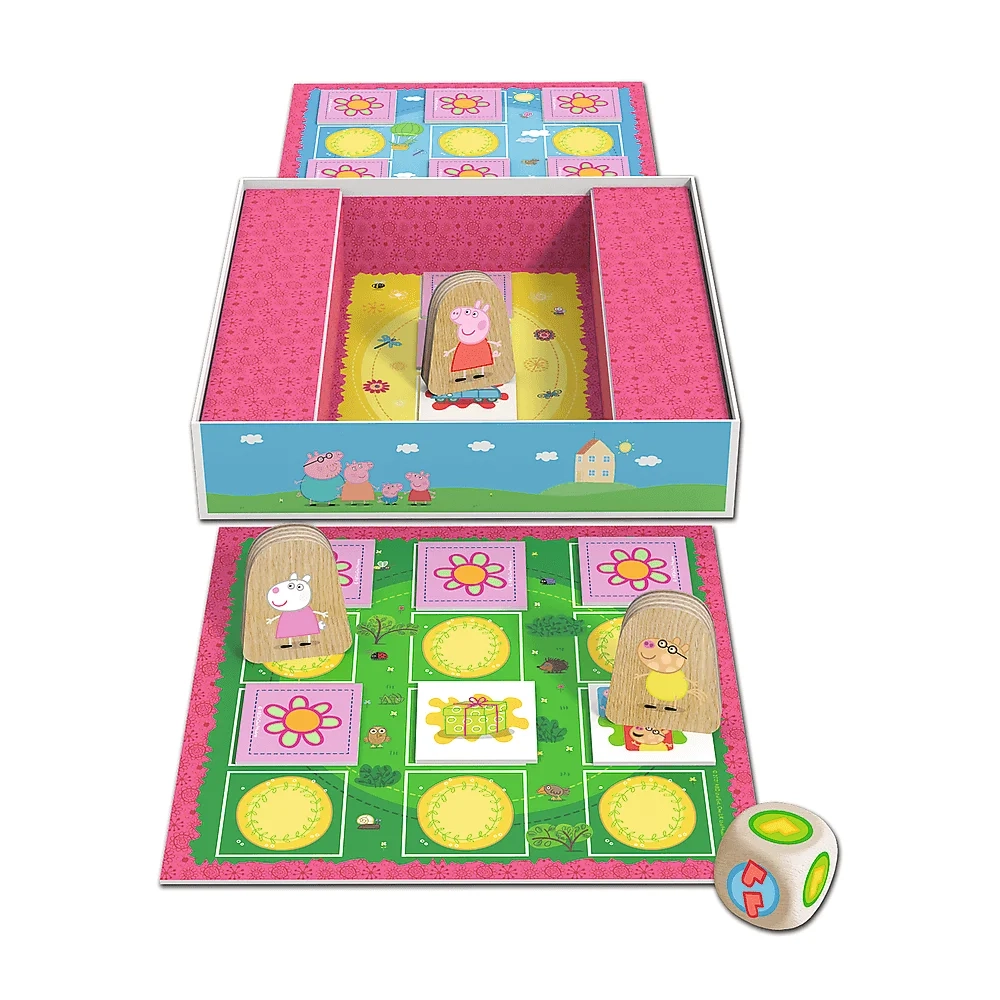 Настольная игра Большие гонки. Свинка Пеппа (Big Race. Peppa Pig), бренду Trefl, для 2-3 гравців, час гри < 30мин. - 3 - KUBIX 