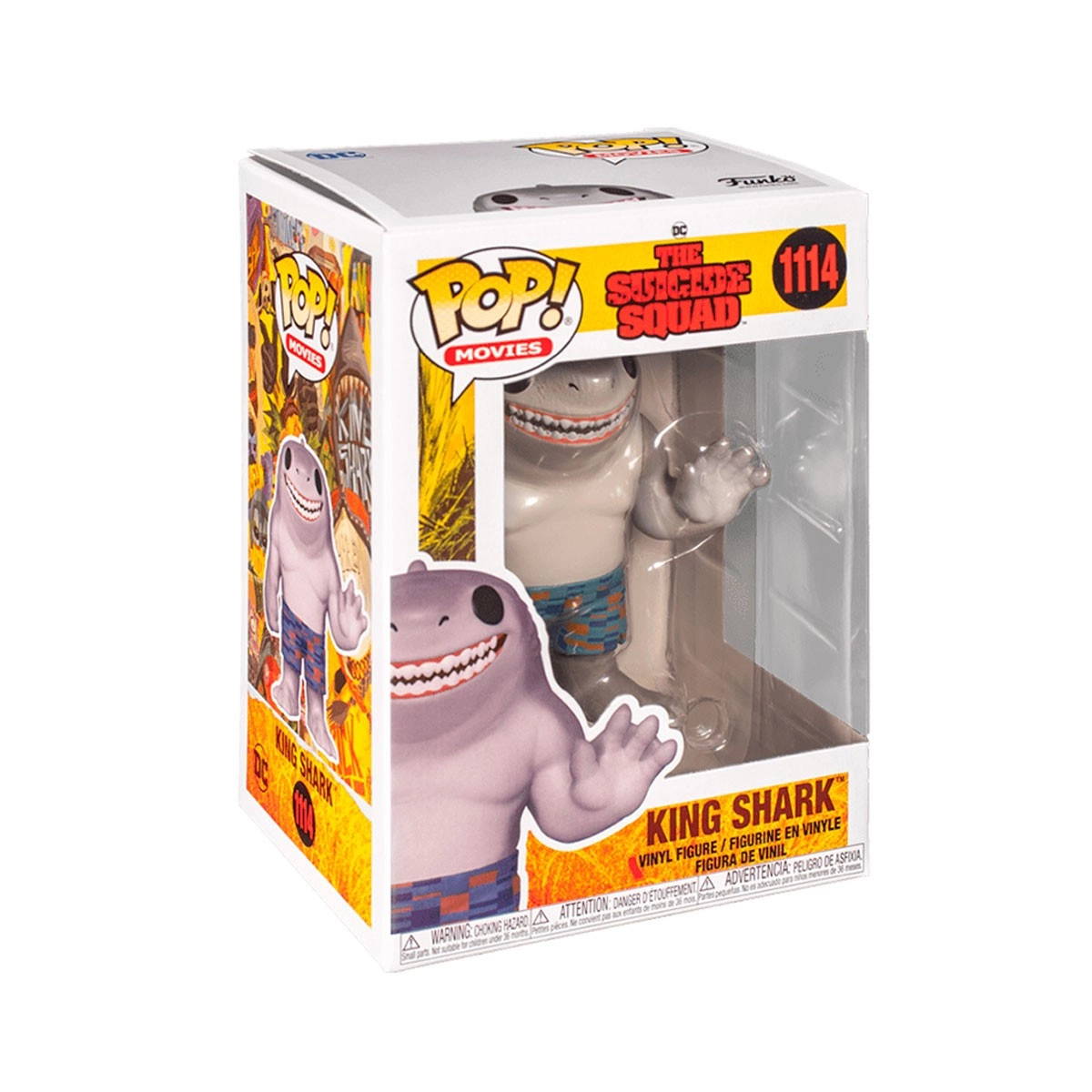 Игровая фигурка Funko POP! Король акул (KING SHARK) Отряд самоубийц: #1114, бренду Funko - 7 - KUBIX 