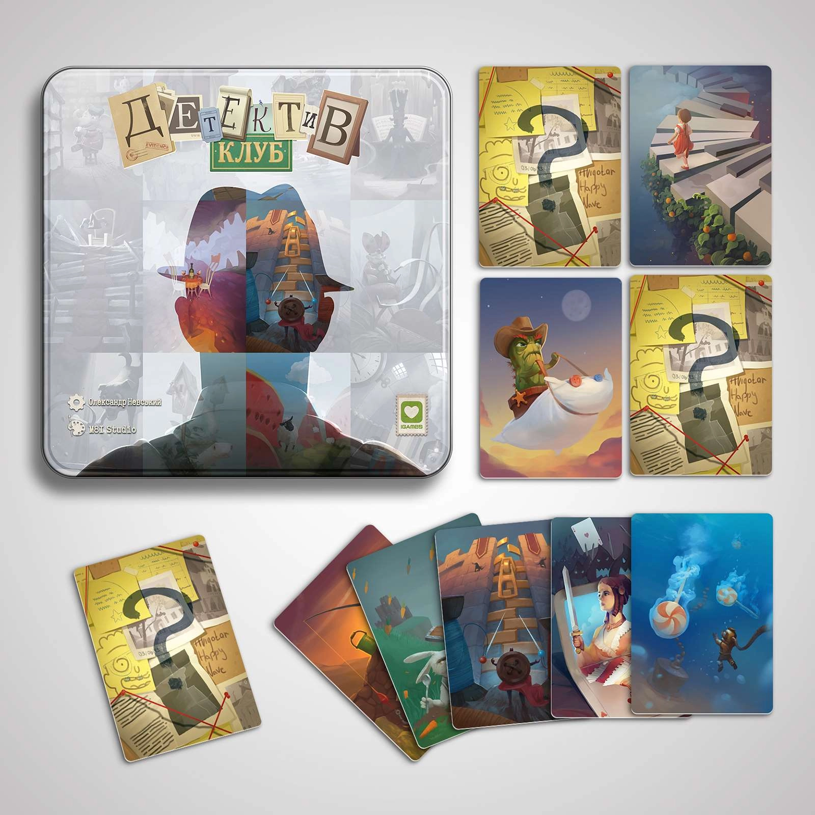 Настольная игра Детектив Клуб (Detective Club), бренду IGAMES, для 4-8 гравців, час гри < 60мин. - 3 - KUBIX 