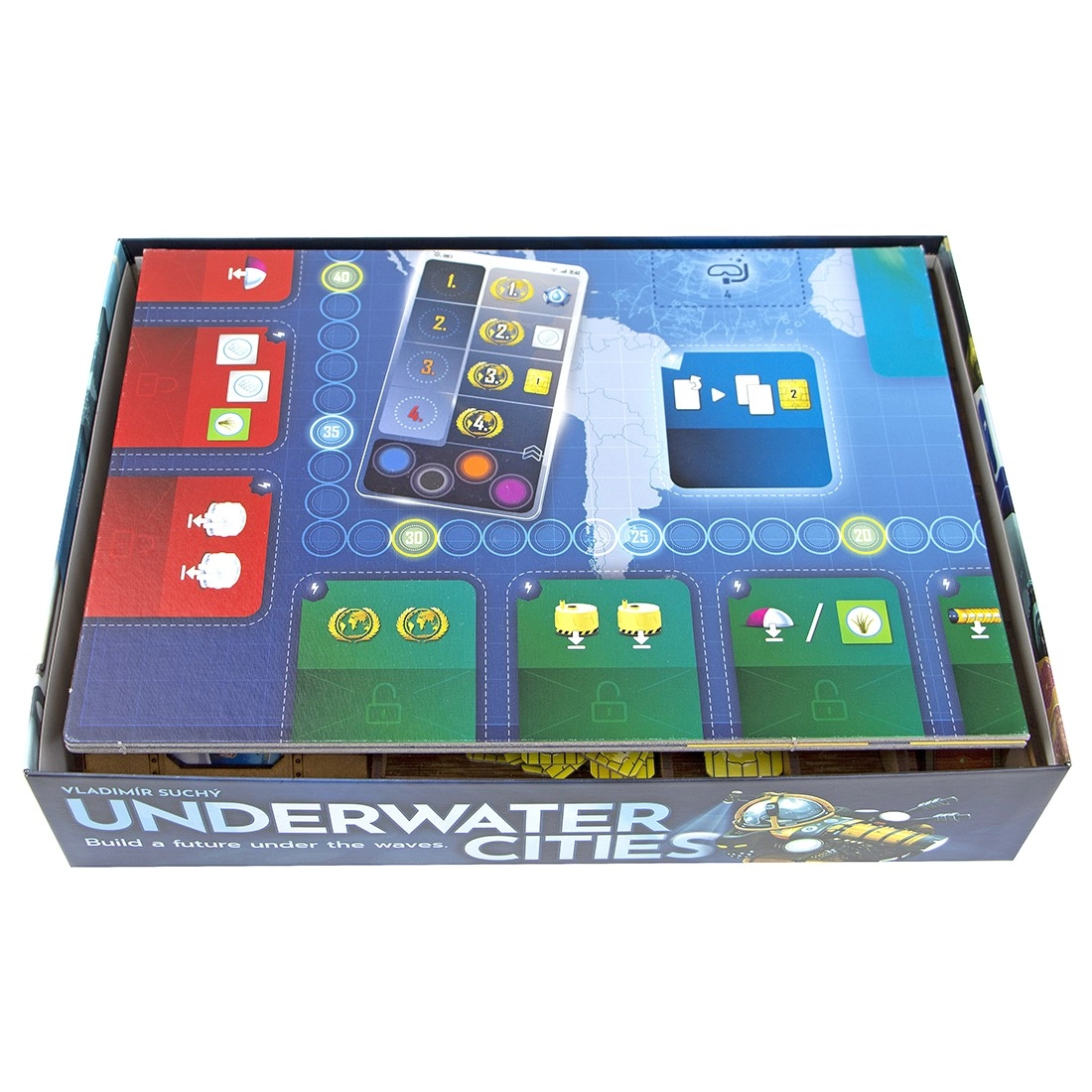 Органайзер для настільної гри Підводні Міста (Organizer for boardgame Underwater Cities), бренду Tower Rex - 2 - KUBIX 
