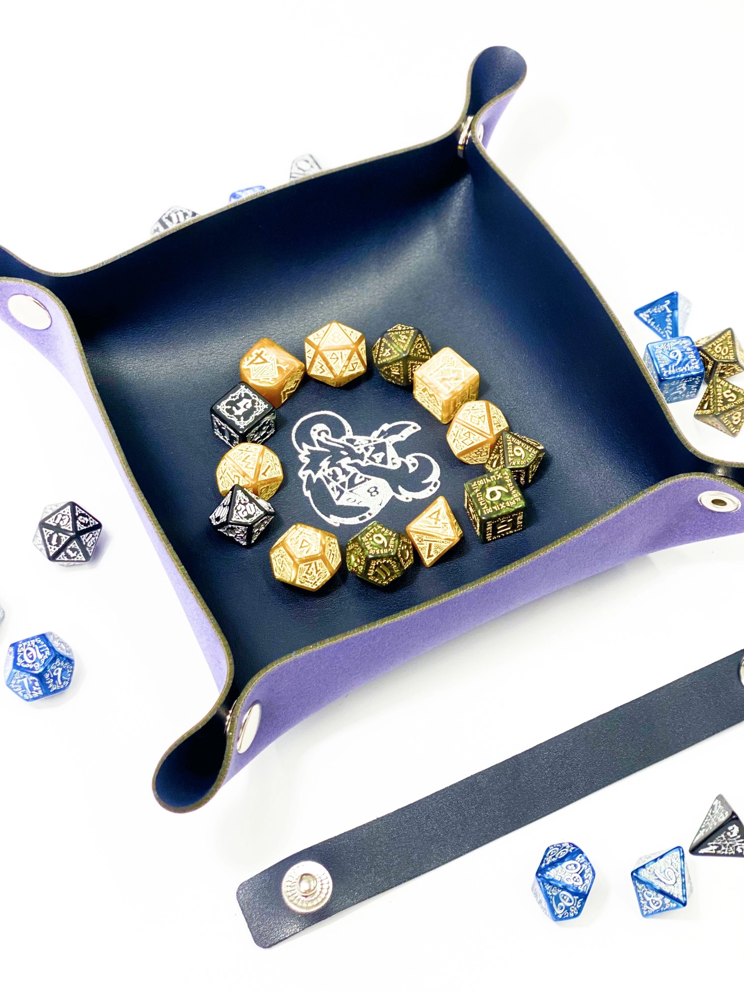 Лоток для кубиків Дракон синій Dice Tray, бренду Планета Ігор - 6 - KUBIX 