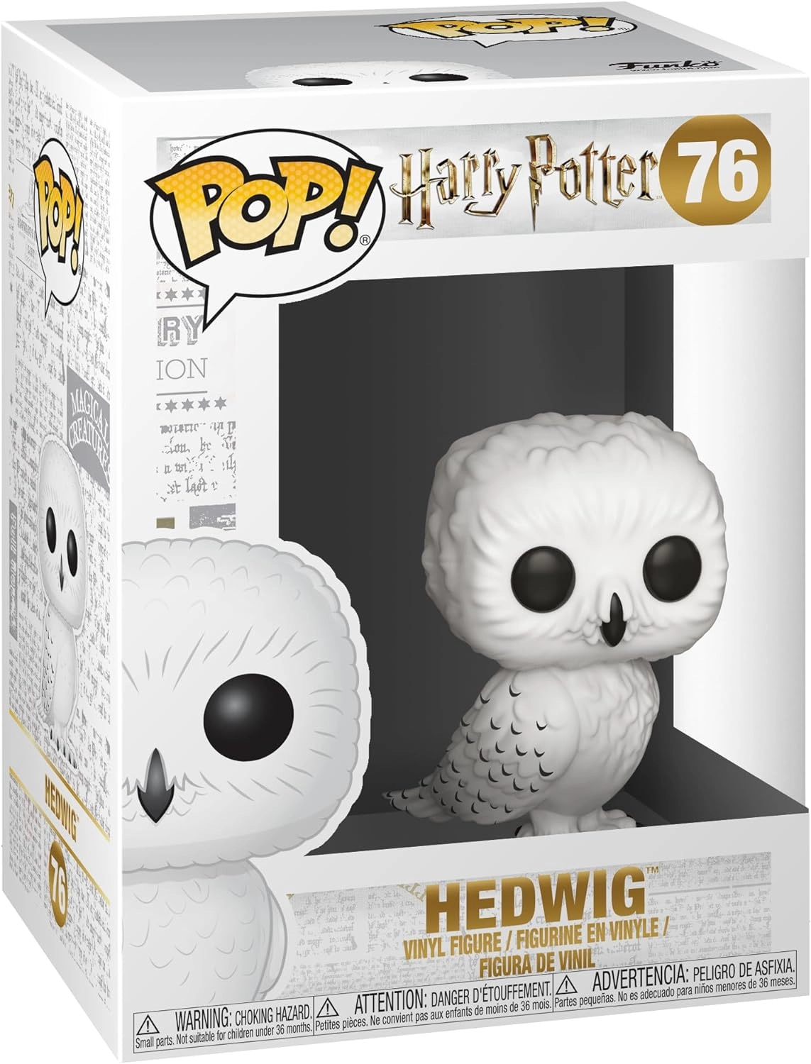 Игровая фигурка FUNKO POP! Сова Гедвиса (Hedwig) Harry Potter #76, бренду Funko - 3 - KUBIX 
