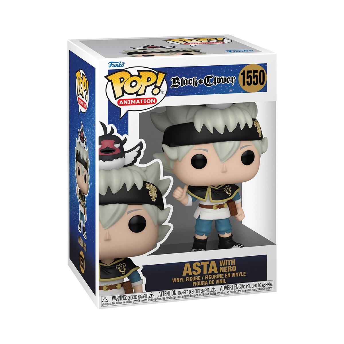 Ігрова фігурка FUNKO POP! АСТА ТА НЕРО (Asta with Nero) Black Clover: #1550, бренду Funko - 2 - KUBIX 