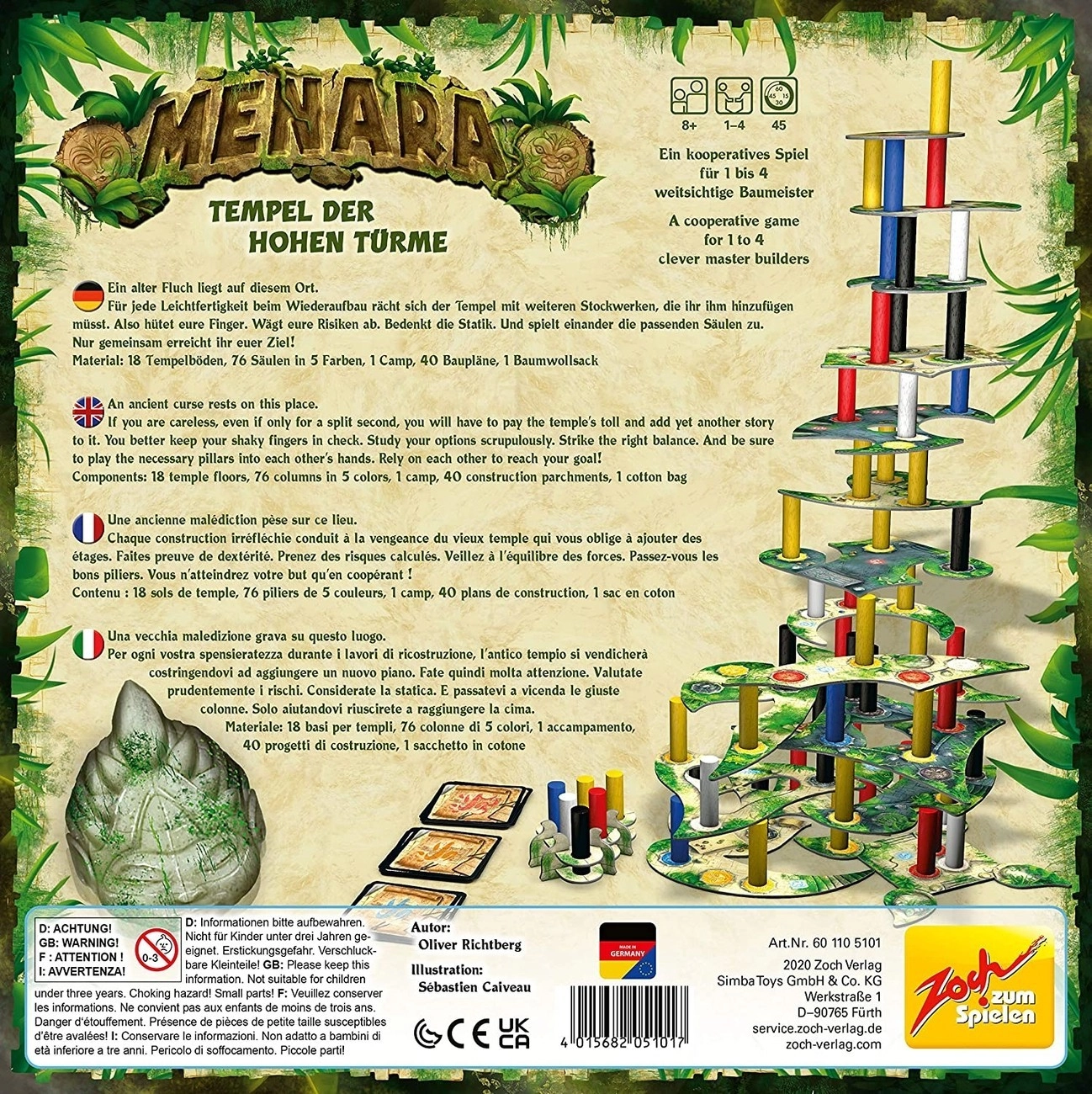 Настольная игра Menara (Манера) (EN), для 1-4 гравців, час гри < 30мин. - 3 - KUBIX 