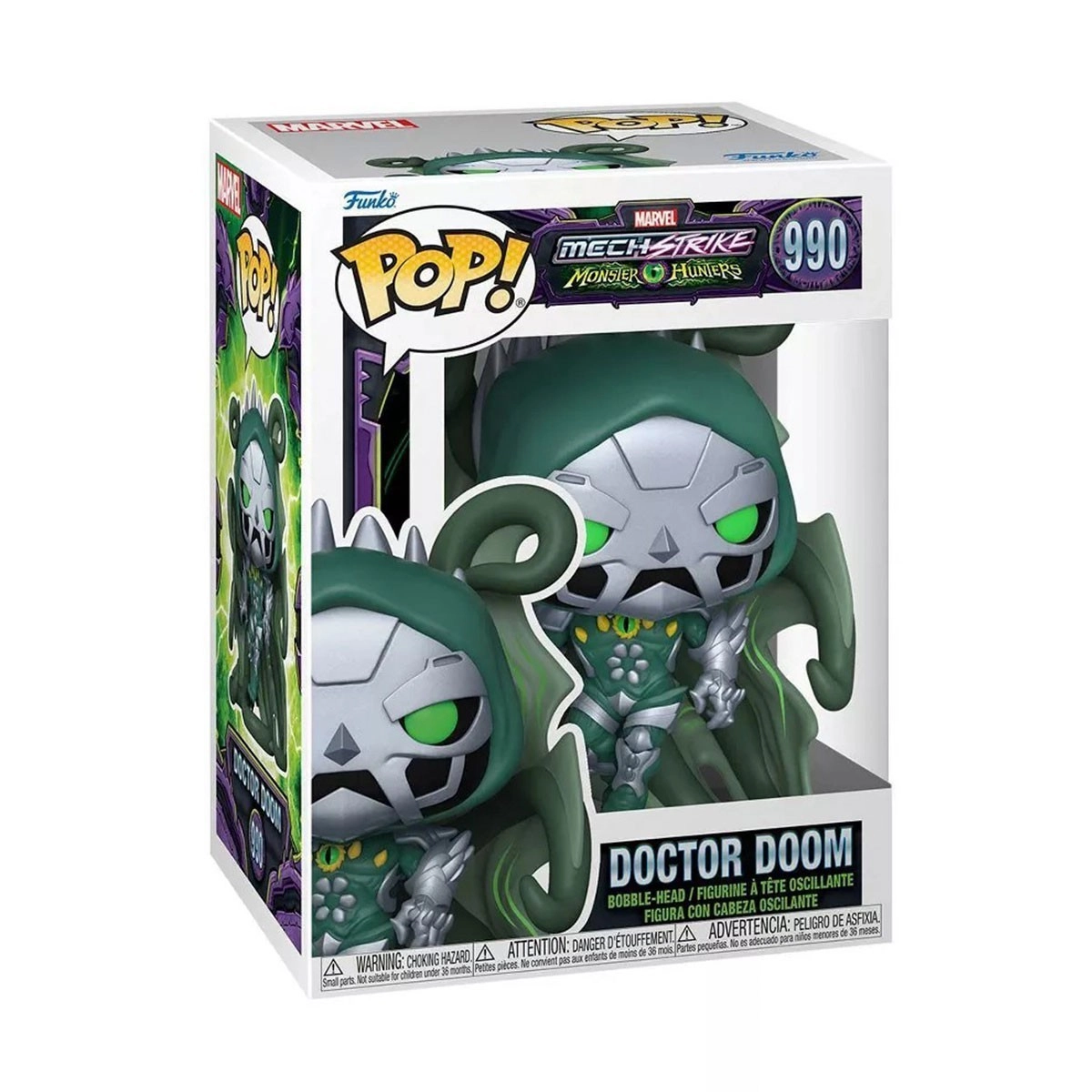 Игровая фигурка FUNKO POP! ДОКТОР ДУМ (Doctor Doom) Marvel: #990, бренду Funko - 4 - KUBIX 