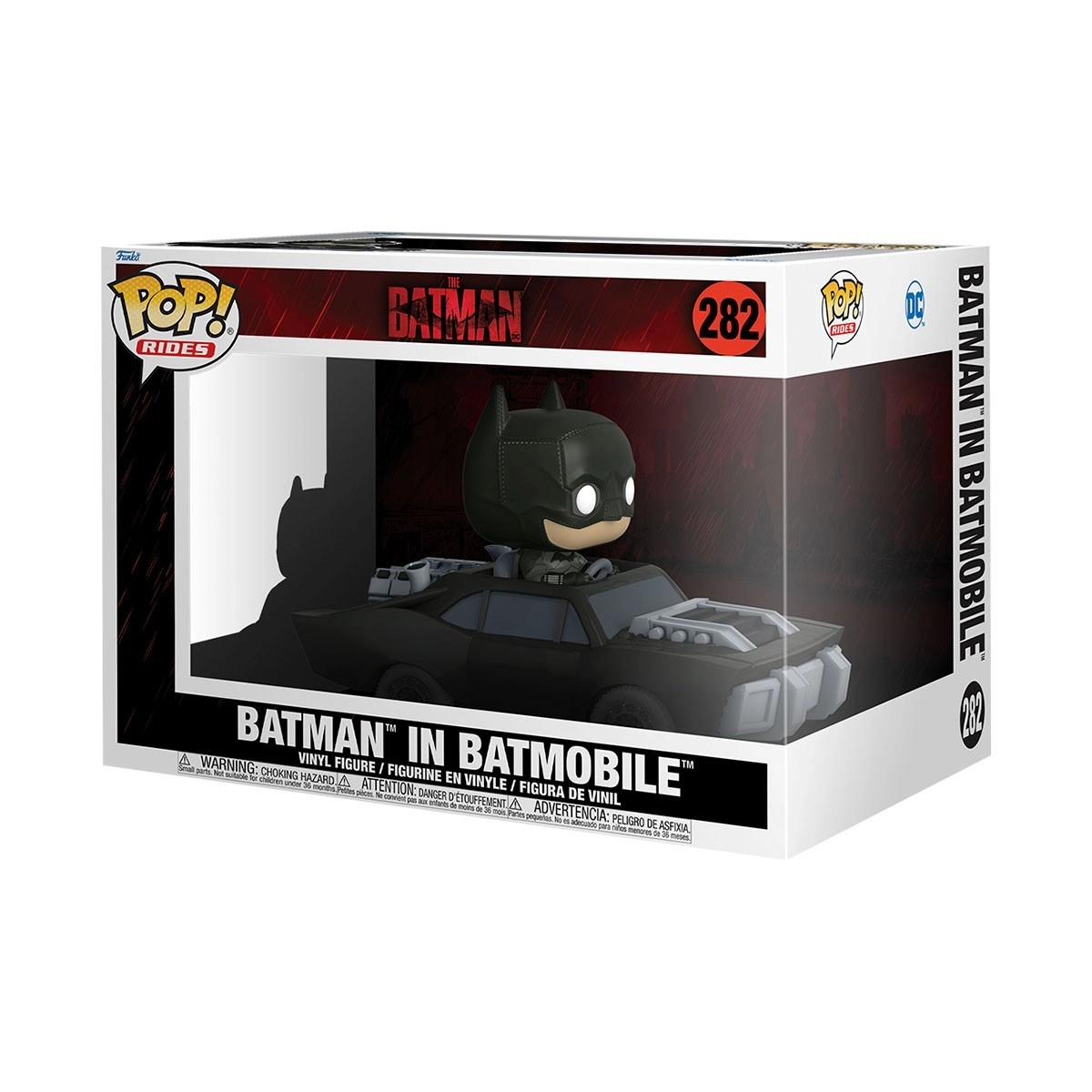 Игровая фигурка FUNKO POP! RIDE БЭТМЕН В БЭТМОБИЛЕ (Batman in the Batmobile) The Batman #282, бренду Funko - 3 - KUBIX 