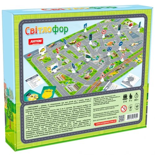 Настільна гра Світлофор, бренду Artos games, для 2-4 гравців, час гри < 30хв. - 2 - KUBIX 